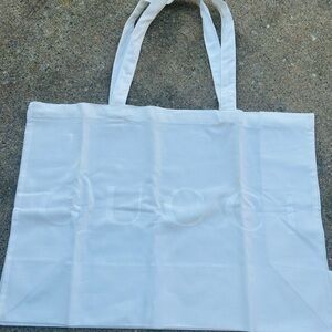 GUCCI white canvas bag
